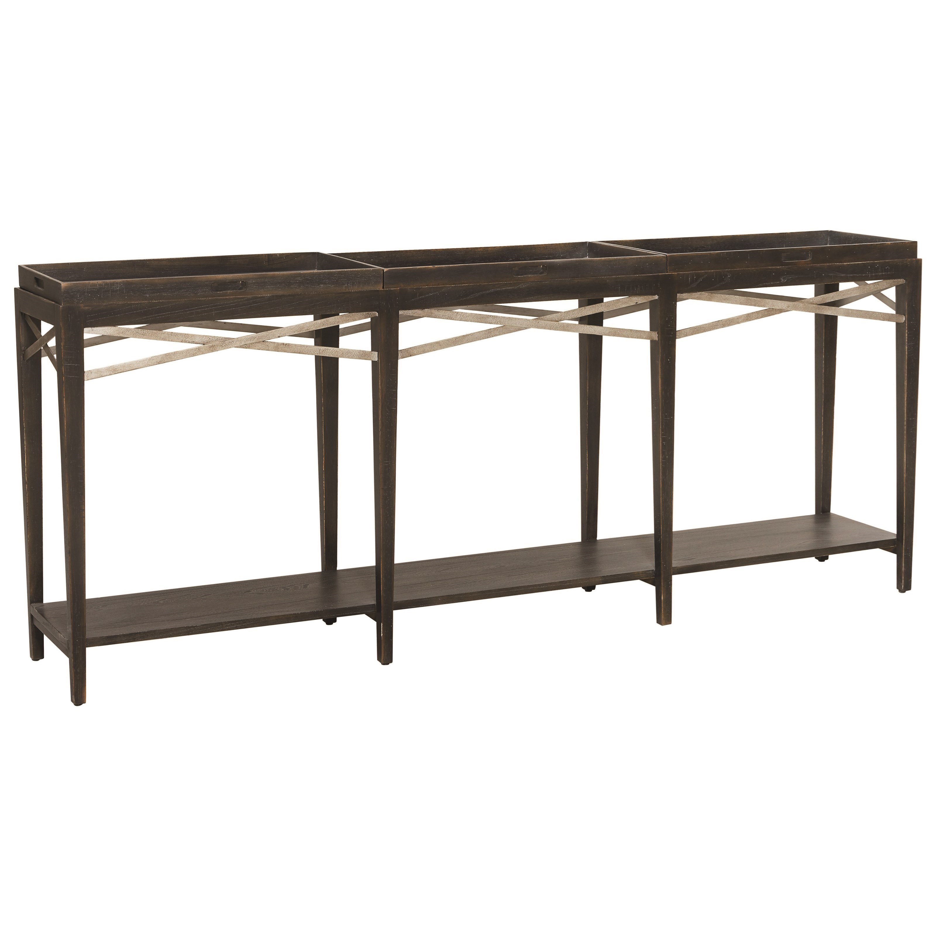 Transitional console shop table